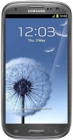 Смартфон Samsung Galaxy S3 GT-I9300 16Gb Titanium grey - Хасавюрт